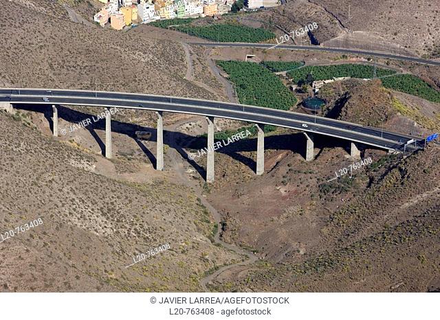 Autovia Jinamar-Tamaraceite (highway), Las Palmas de Gran Canaria, Gran Canaria, Canary Islands, Spain