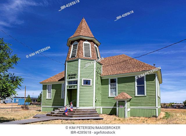 Shaniko School, schoolhouse, Shaniko, Wasco County, Oregon, United States