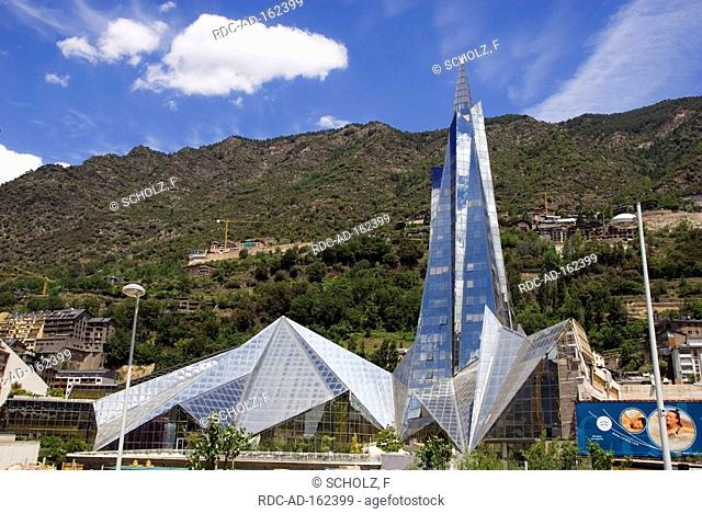 Thermal bath  'Caldea' Escaldes-Engordany Principality of Andorra Pyrenees Principat d'Andorra glass house