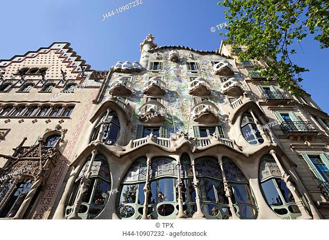 Europe, Spain, Barcelona, Casa Batllo, Casa Amatller, Gaudi, Tourism, Travel, Holiday, Vacation
