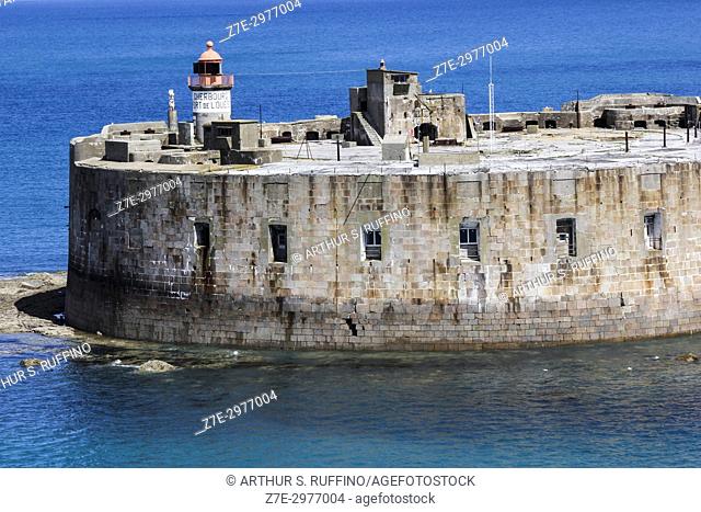 Fort of the West (Fort de L'Ouest), Port of the West (Port de L'Ouest). Cherbourg-Octeville, Manche Department, Normandy, France, Europe
