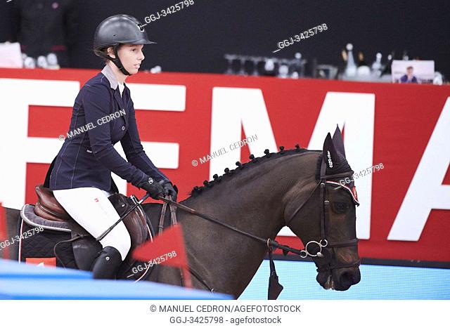 Carolina Aresu Obregon attends Madrid Horse Week - Day 3 at IFEMA on December 1, 2019 in Madrid, Spain