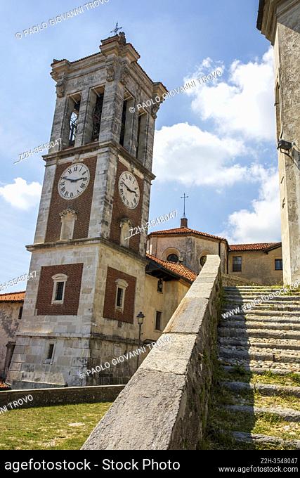 The church's ring bell at Pilgrimage village of Santa Maria del Monte on Sacro Monte di Varese, UNESCO World Cultural Heritage Site, Santa Maria del Monte