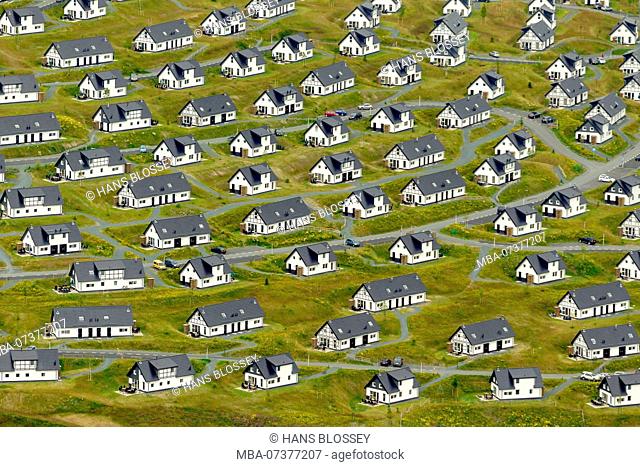 Aerial view, Landal Winterberg, Dutch investor, holiday park, Sauerland, bungalow park, holiday homes, Winterberg holiday apartments in der Buere, holiday homes