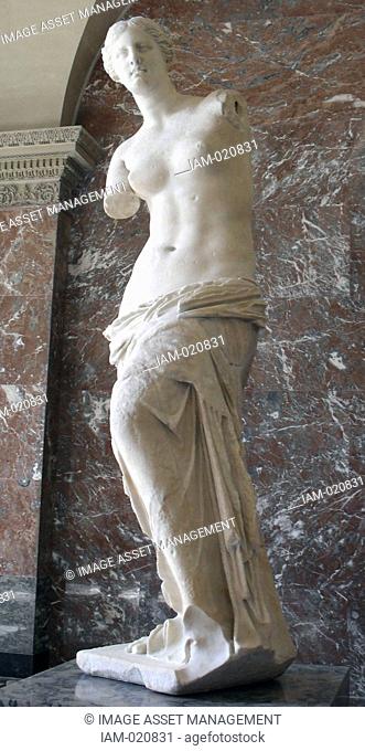 Venus de Milo, is an ancient Greek statue and one of the most famous works of ancient Greek sculpture. Created at some time between 130 and 100 BC