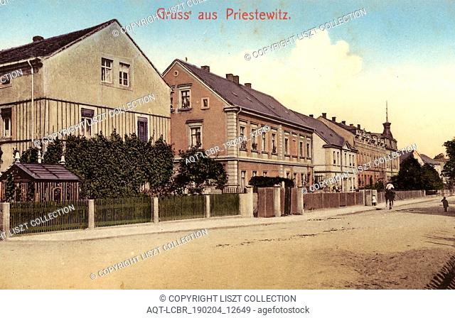Buildings in Landkreis MeiÃŸen, Priestewitz, 1912, Landkreis MeiÃŸen, Ortsansicht, Germany