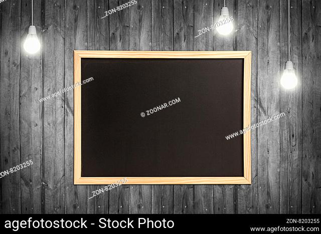 Chalkboard, wooden frame. Empty chalkboard isolated on white