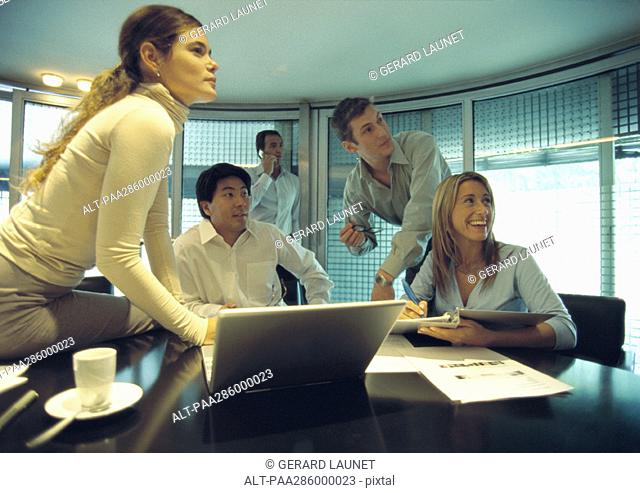 Businesspeople in conference room