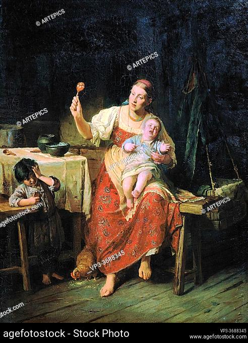 Zhuravlev Firs Sergeevich - Stepmother - Russian School - 19th and Early 20th Century