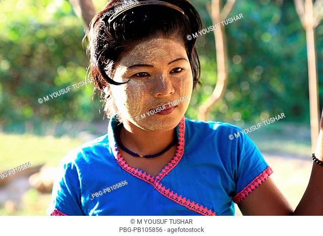 Portrait of an ethnic Chakma girl at Tindu Bandarban, Bangladesh December 2009