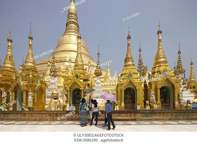 Shwedagon pagoda, Yangon, Myanmar, Asia
