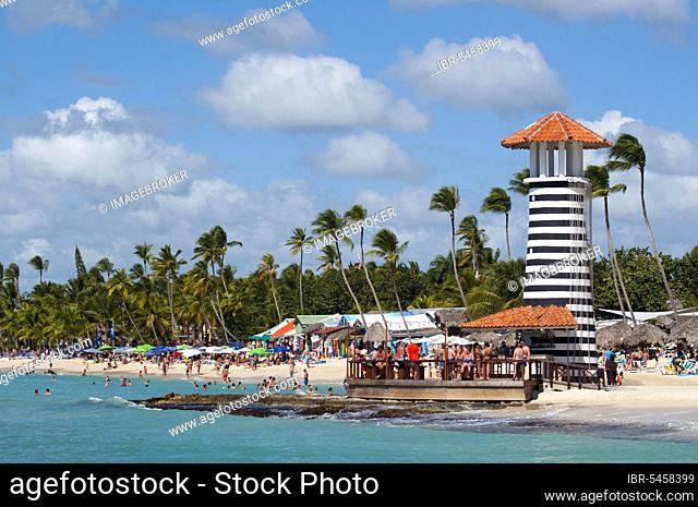 Lighthouse, Bar of the Hotel Iberostar Hacienda Dominicus, Dominicus Beach, Bayahibe, Dominican Republic, Central America