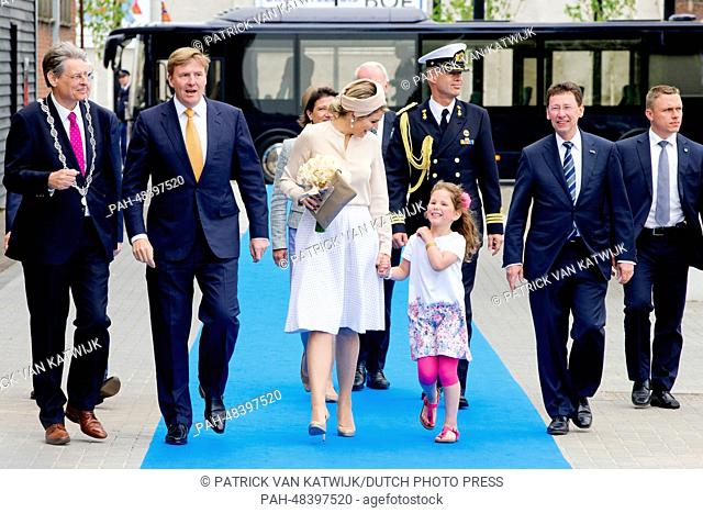 King Willem-Alexander and Queen Maxima of the Netherlands visit the region Achterhoek, The Netherlands, 06 May 2014. The King and Queen visit the villages...