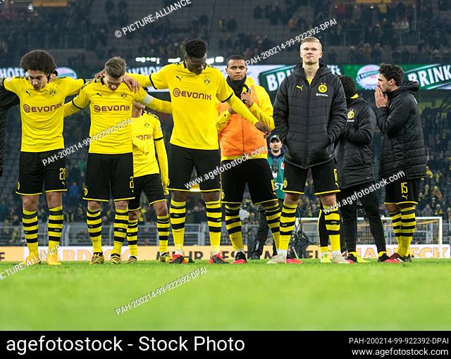 14 February 2020, North Rhine-Westphalia, Dortmund: Football: Bundesliga, Borussia Dortmund - Eintracht Frankfurt, 22nd matchday at Signal Iduna Park