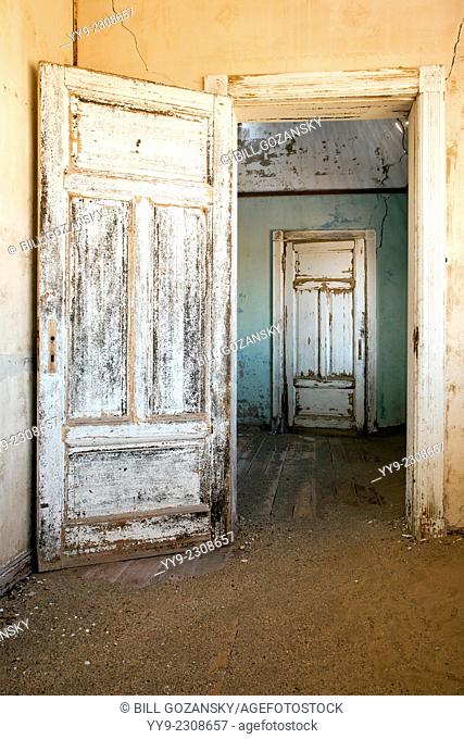 Doorway in Kolmanskop Ghost Town - Luderitz, Namibia, Africa