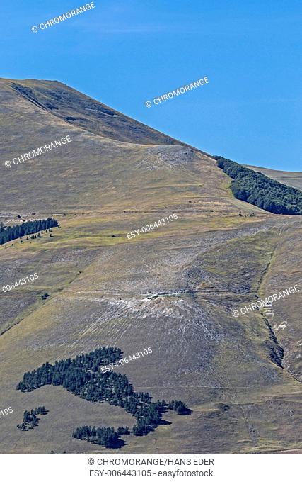 Planting of trees and shrubs copying the boot-shaped outline of the Italian state