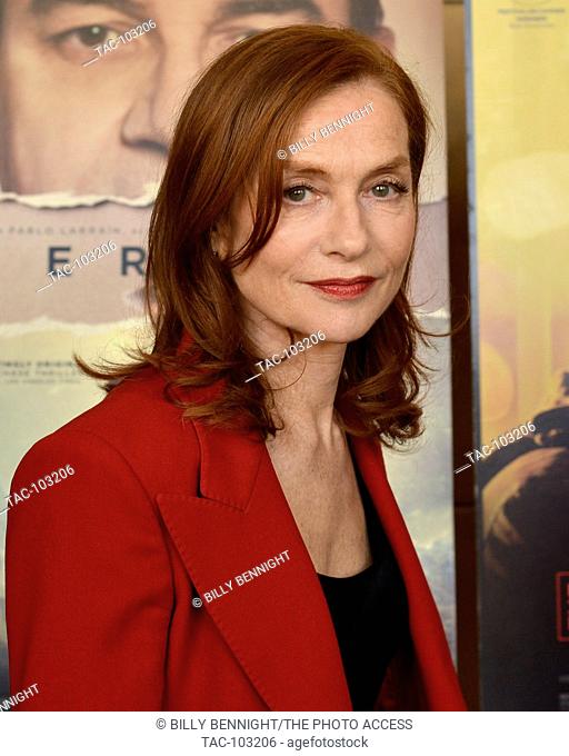 Actress Isabelle Huppert attends the American Cinematheque Golden Globe Symposium of Foreign-Language Nominated Film with their Directors at the Egyptian...