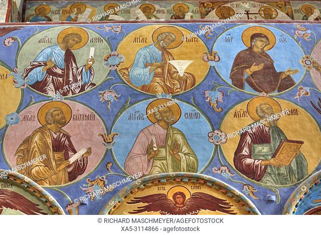 Frescoes, Miracle Image of the Saviour Church, Kremlin, Rostov Veliky, Golden Ring, Yaroslavl, Russia