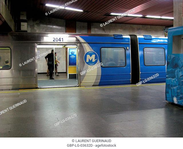 Interior of the Subway, Rio de Janeiro, Brazil