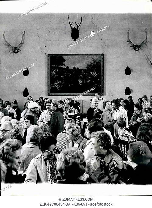 Apr. 04, 1970 - American Radio and TV Women 'Feast' in Medieval Setting. Appropriately for St. George's Day, 200 members of the Conference of American Women in...