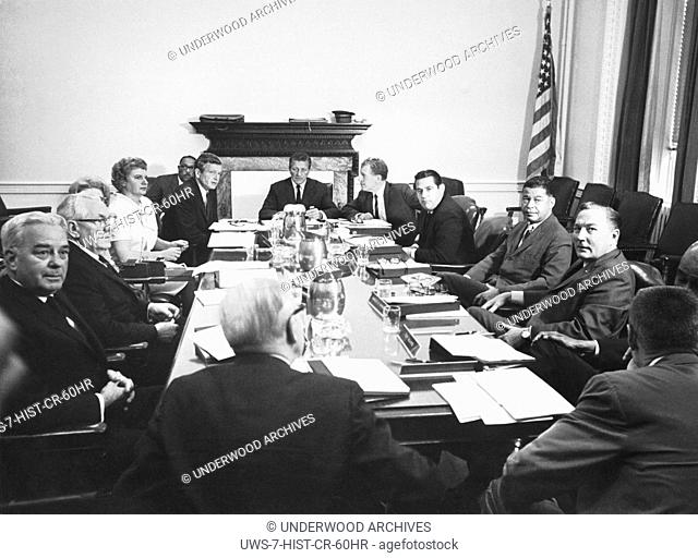 Washington, D.C.: 1967.The Kerner Commission in session. Officially called, the National Advisory Commission on Civil Disorders
