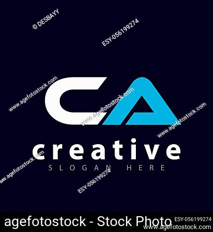 CA Initial Letter Logo Vector Template