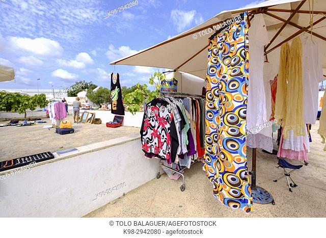 Flea market, Sant Francesc Xavier, Formentera, Balearic Islands, Spain
