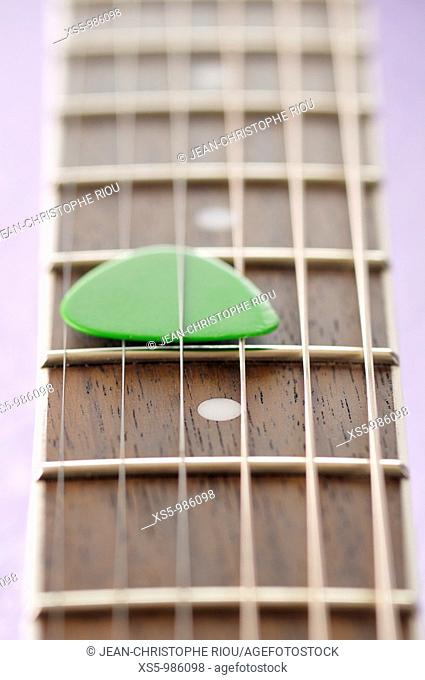 guitar and pick