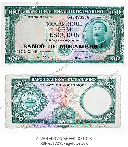 100 escudos banknote, Aires de Ornelas, Mozambique, 1961