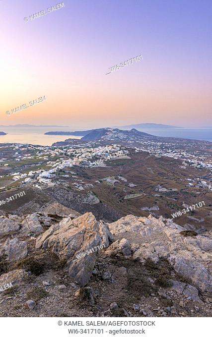 Santorini island, Cyclades, greece