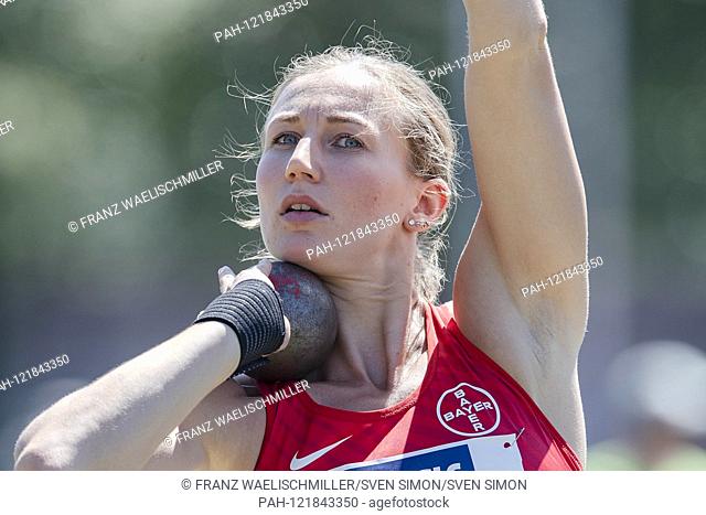 Mareike ARNDT (GER), shot put, action; Athletics Stadtwerke Ratingen Mehrkampf-Meeting, from 29.06. - 30.06.2019 in Ratingen / Germany
