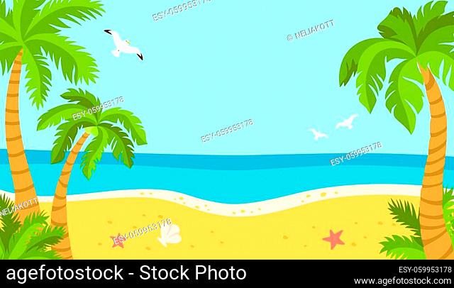 Cartoon coconut tree Stock Photos and Images (page 2) | agefotostock