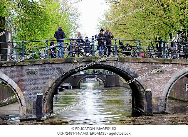 Amsterdam, bridge over Leidsegracht canal