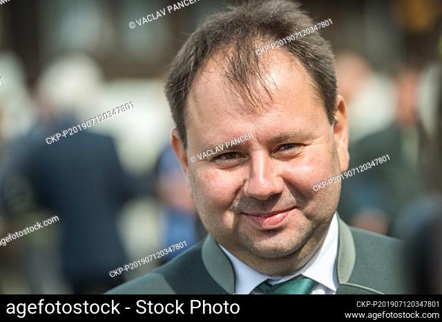 ***FILE PHOTO*** Petr Kral, director of the Military Forests and Estates (VLS) company, pictured on July 12, 2019, in Olsina, Czech Republic