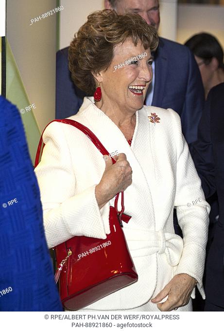 Princess Margriet of the Netherlands at the Museum Volkenkunde in Leiden, on March 10, 2017, to attend the opening of the expostion Canadian Inuit Art