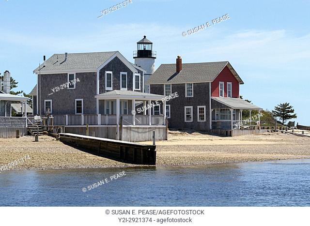 Sandy Neck Colony cottages, Cape Cod, Massachusetts, United States, North America. Editorial use only