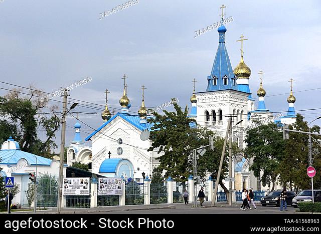 KYRGYZSTAN, BISHKEK - AUGUST 31, 2023: A view of the Holy Resurrection Cathedral. Vladislav Nogai/TASS