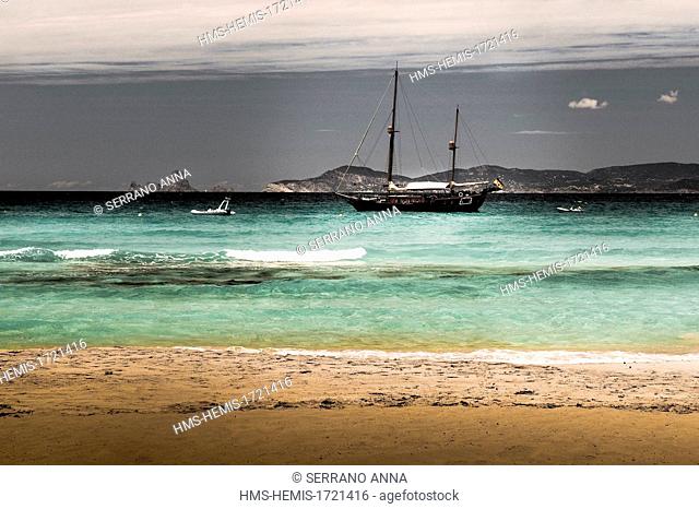 Spain, Balearic Islands, Formentera island, Ses Illetes Beach