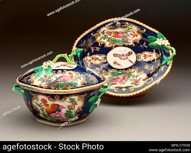 Author: Worcester Royal Porcelain Company. Tureen and Stand - About 1770 - Worcester Porcelain Factory Worcester, England, founded 1751