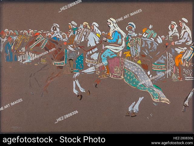 Arab Cavalry, 1905. Creator: Kandinsky, Wassily Vasilyevich (1866-1944)