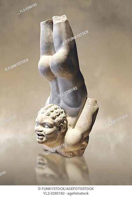 Roman statue of an African Acrobat from early Imperial period excavated from the Villa Patrizi, via Nomentana, Rome, Italy