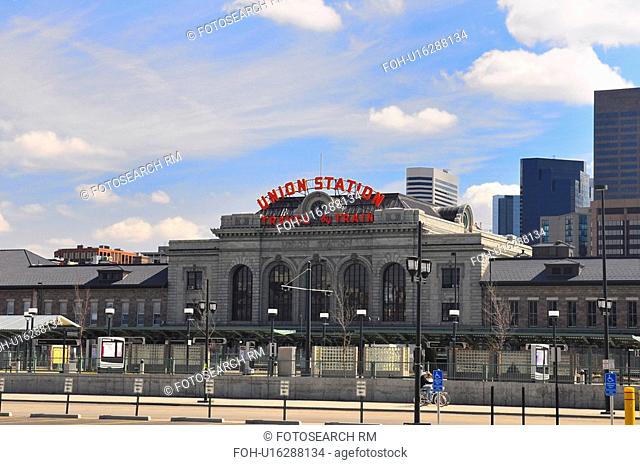 union train station in lower downtown denver usa