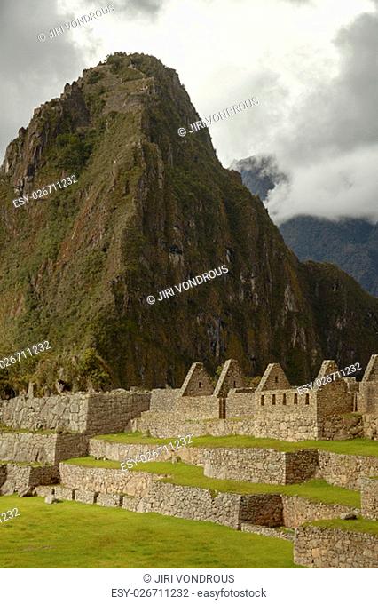 Lost Incan City of Machu Picchu near Cusco in Peru. Peruvian Historical Sanctuary and UNESCO World Heritage Site Since 1983