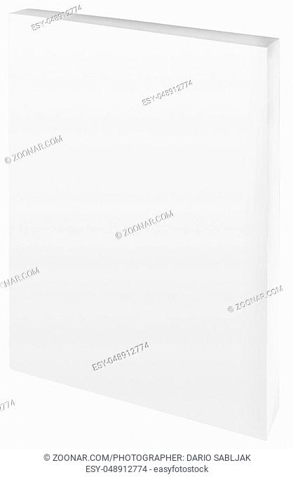 Empty White Paper Back Book Cover Cutout