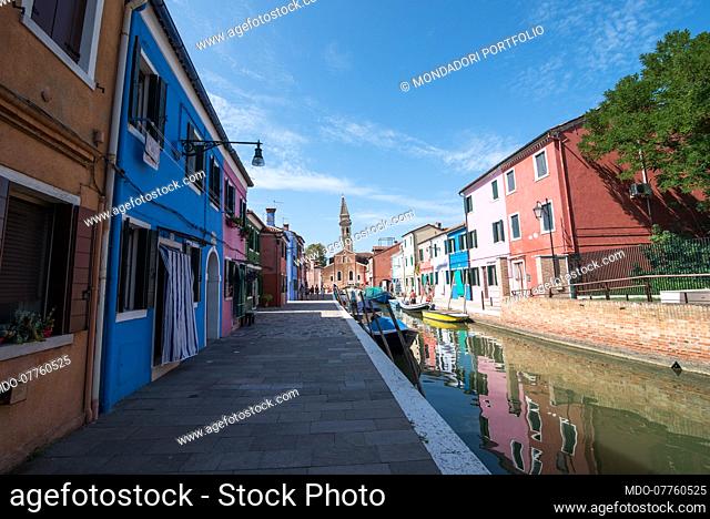 Tourists around Venice and the islands of Burano and Torcello in the summer of Covid. Venice (Italy), 20 August 2020