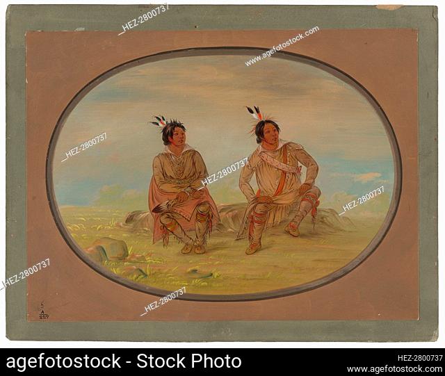 Two Choctaw Indians, 1861/1869. Creator: George Catlin
