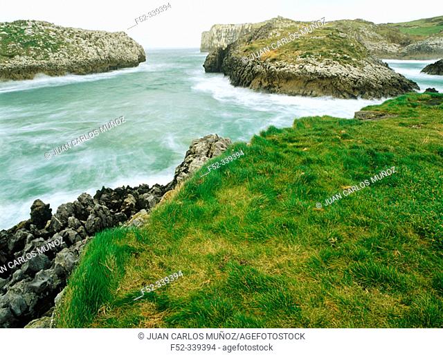 Coast landscape near Cue, Llanes. Asturias. Spain