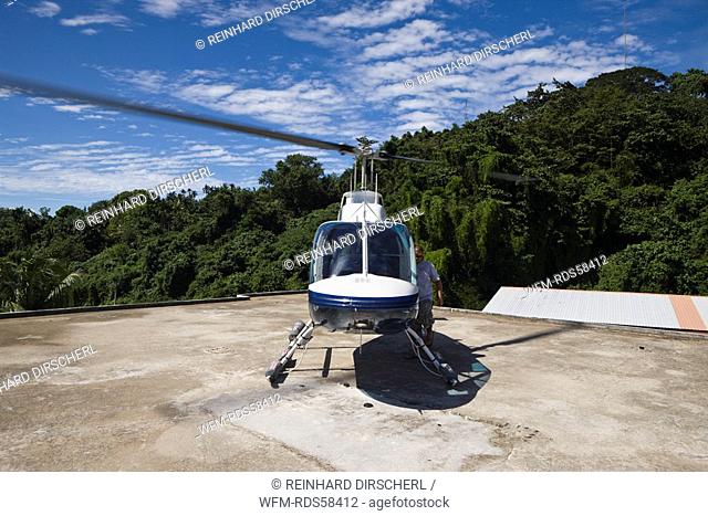 Helicopter provide Flights over Palau Islands, Micronesia, Palau