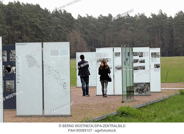 View of the memorial site in Below, Germany, 21 April 2017. The memorial site remembers the victims of the death march of 1945