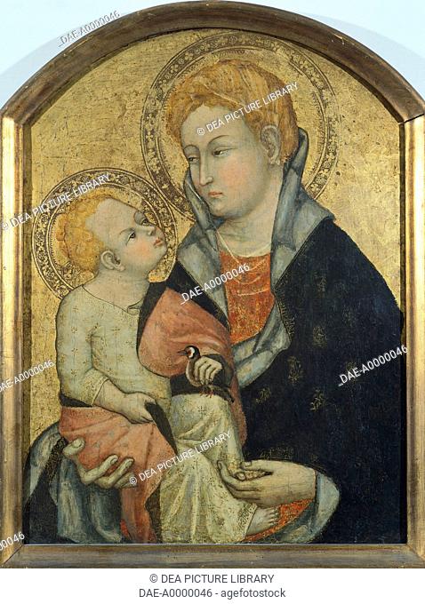 Madonna with Child, by Ottaviano Nelli (ca 1375-1450), panel.  Rome, Museo Di Palazzo Venezia (Palazzo Venezia Museum)